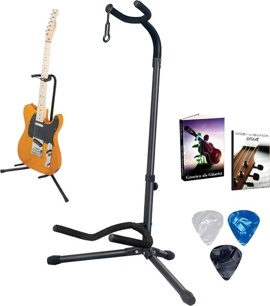 Finesse Guitar Stand - Universal - Acoustic & Electric - Black