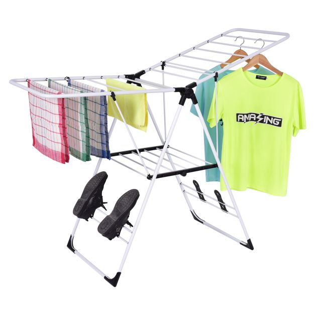 Coast Drying Rack Metal Extendable Black + Silver - 110-189 cm