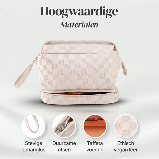 Skycases Travel Essentials - Trousse de toilette et de maquillage - Imperméable et compacte - Convient pour le voyage et l'usage quotidien - Unisexe - Rose clair