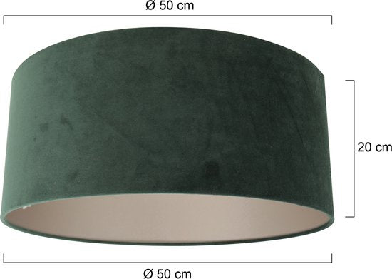 Abat-jour Steinhauer Abat-jour - vert - tissu - 50 cm - raccord E27 - K1066VS