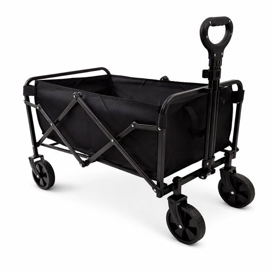 Ceruzo Chariot de plage 60 L – Pliable – Chariot de transport – Camping, plage – 20 kg max.