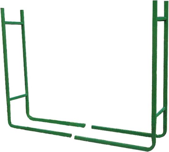 Toolland Support de stockage de bois de chauffage, taille fixe, 20 x 90 x 120cm, robuste, vert