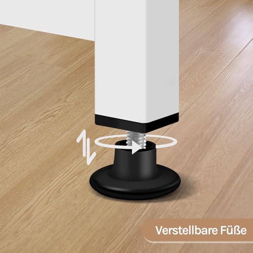 Woltu Bureau d'ordinateur Compact 120 x 60 cm Chêne clair