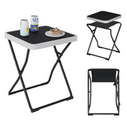Table de camping Esituro - Pliable - Portable - Pour l'extérieur - 40,5 x 40,5 x 50 cm - Noir