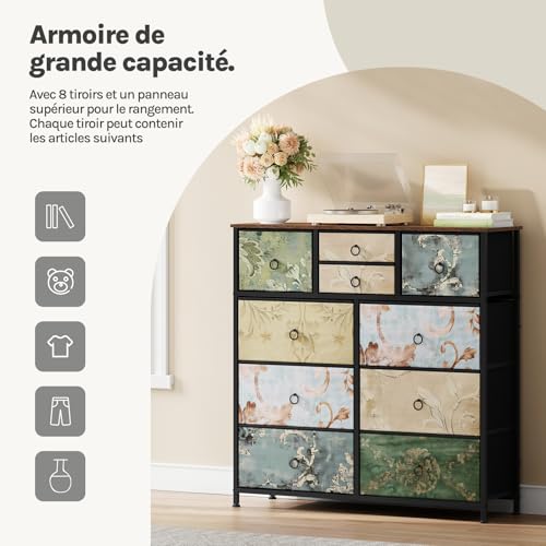 Eugad Armoire de toilette avec miroir - Armoire murale MDF résistant à l'humidité - Etagère réglable - Blanc - 56 x 13 x 58,5 cm