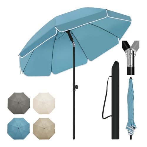 Woltu Parasol de jardin inclinable et réglable en hauteur - Anti-UV - Sac de rangement inclus
