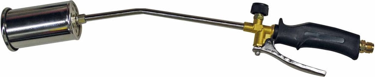 Toolland Brûleur à gaz 1500 W - 60 cm de long, 6 cm de diamètre, avec tuyau de 1,5 m, gris