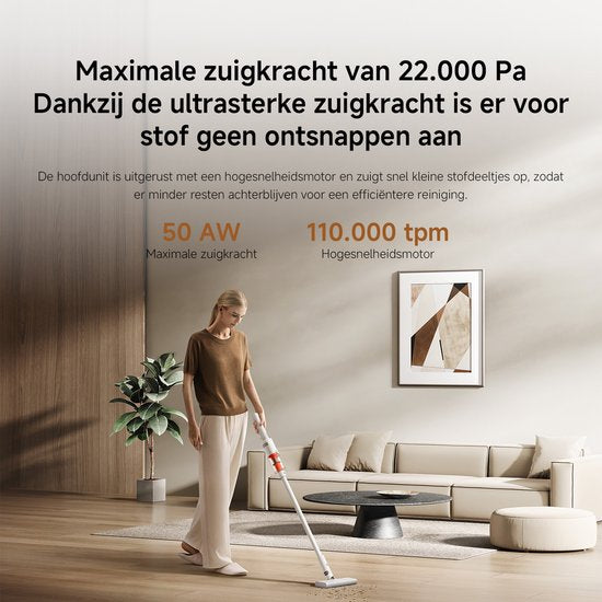 Aspirateur Xiaomi P30 - Aspirateur balai sans fil - Puissance d'aspiration de 22 000 Pa - Léger - Aspirateur sans sac