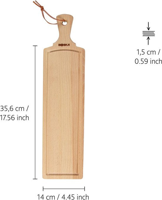 Boska Serviteur Amigo M - Planche à boire - Bois de hêtre - Marron - 35,6 cm de long