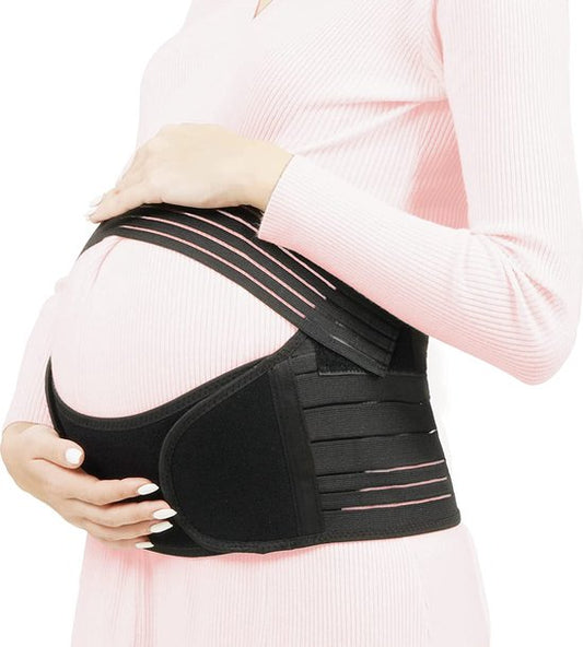 Bande de Maternité L Noir Bande abdominale pendant et après la grossesse Bande de soutien pelvienne