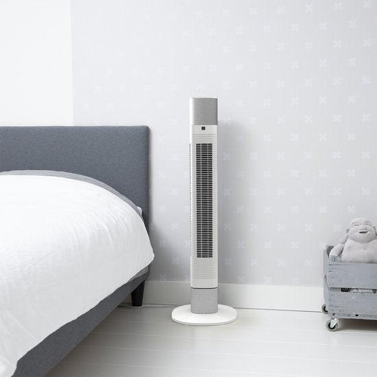 Ventilateur colonne intelligent – Sans pales – Avec application et télécommande – Minuterie – Économe en énergie – Princess 358275 – Blanc