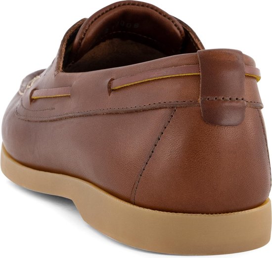Travelin' Exmouth Men - Mocassins en cuir à lacets - Taille 42 - Bottines - Cuir marron