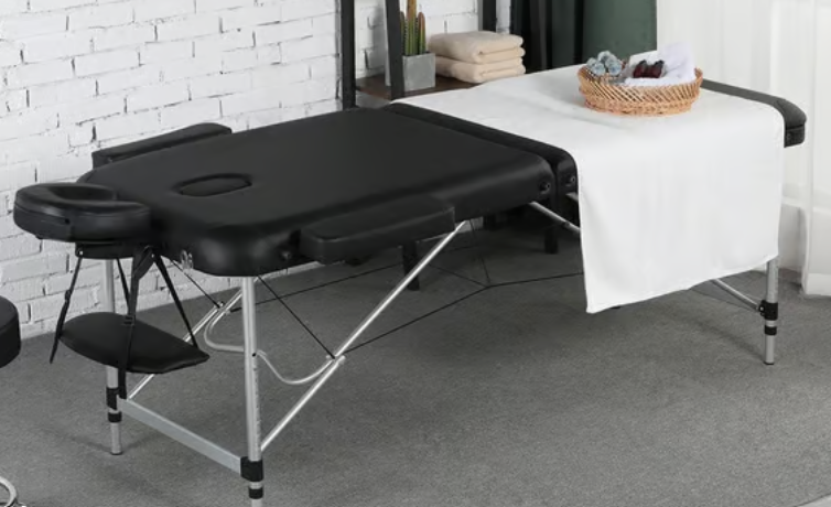 Table de massage Yaheetech, portable et réglable, 3 zones - 213 x 92 cm - Hauteur : 67,5 à 88 cm
