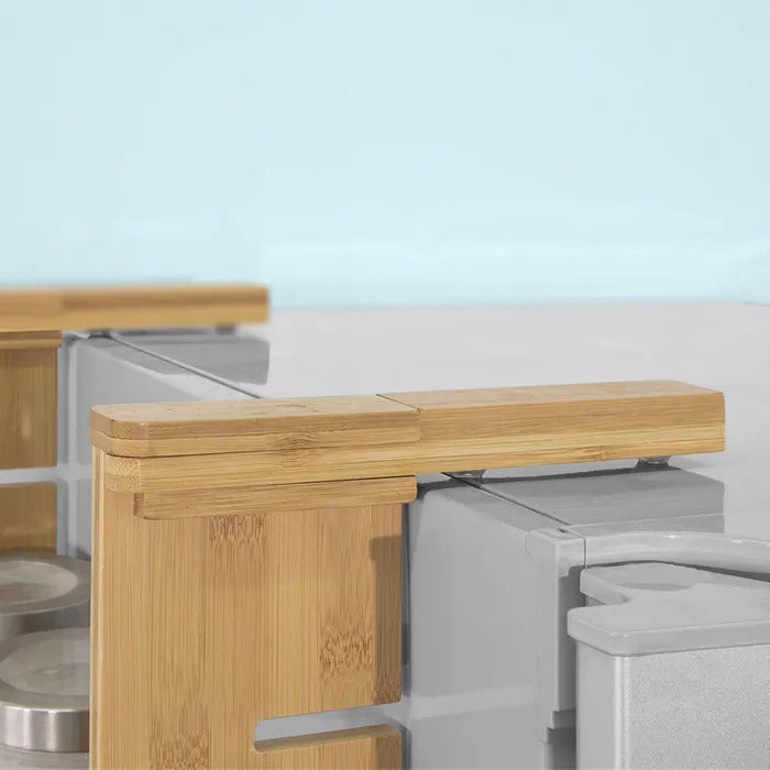 SoBuy Tablette pour réfrigérateur - kcr03-n - Bambou - Max. 7.5kg - 42 x 10 x 73cm - Marron