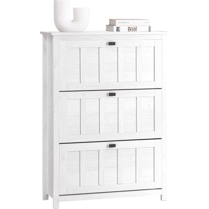 Sobuy meuble à chaussures - Blanc Vintage - 80x30x111 cm