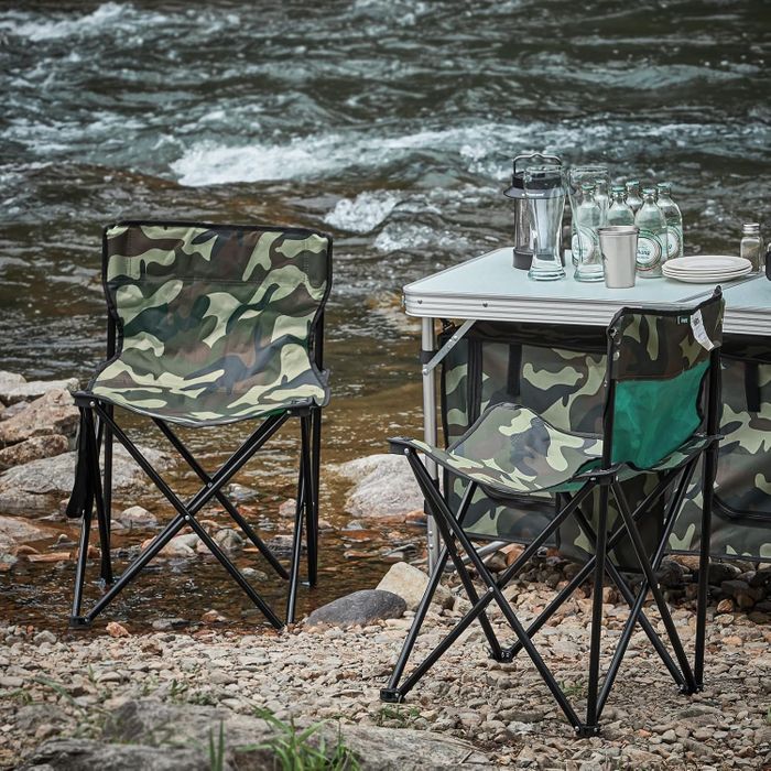 Sobuy Chaise de pêche - couleur camouflage - 145x43x74 cm
