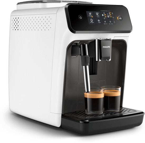 Philips série 1200 - EP1223/00 - Machine à expresso entièrement automatique - Machine à café entièrement automatique - 15 bars - Blanc