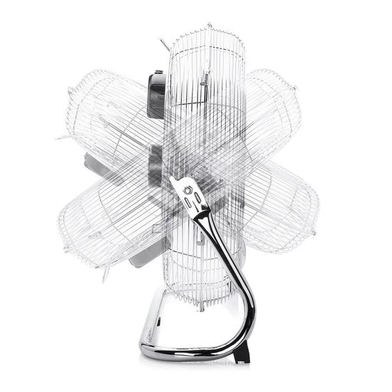Ventilateur de sol métallique Tristar 50 cm – 3 vitesses – Ventilateur de type « box » – Orientable à 130° – Débit d'air puissant – VE-5885