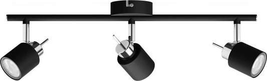 Spot encastré Philips Meranti - 3 lumières - noir
