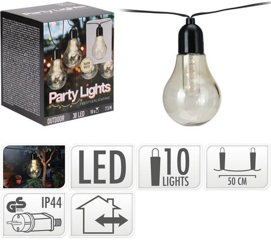 Koopman | Partylights | 30 LEDs | 7.5 m | Warm Light