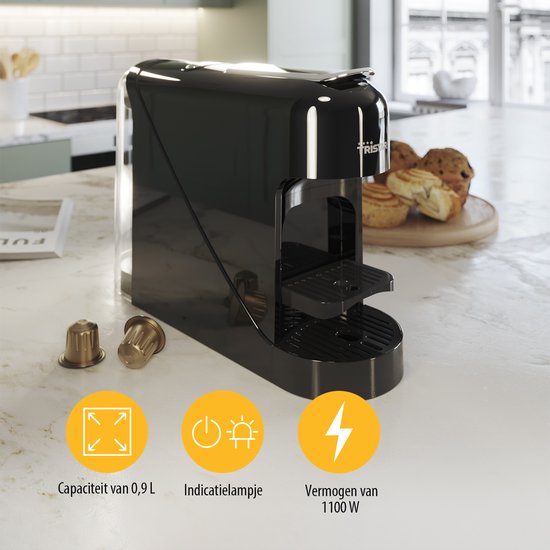 Tristar CM-2302 - Machine à café à dosettes - Compatible Nespresso - 0,8 L - 1 400 W - Compacte et facile à utiliser