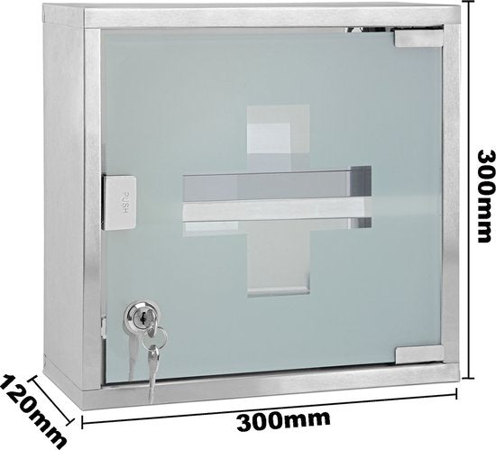 Armoire à pharmacie Deuba premier secours avec clé petite