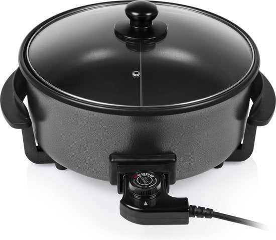 Poêle électrique Tristar 1500 W - PZ-9135 - Ø 30 cm avec couvercle - Température maximale 250 °C - Sans PFAS