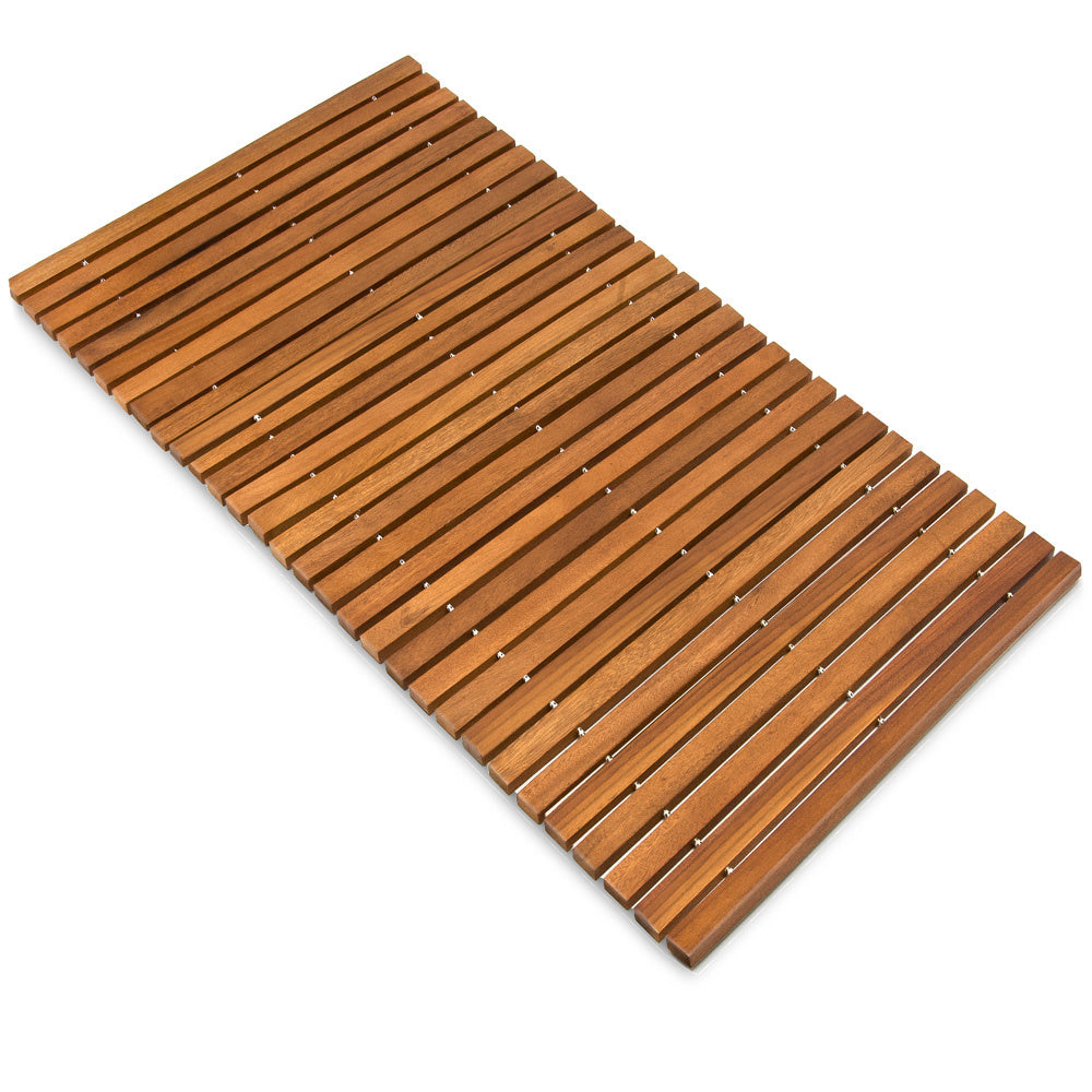 Tapis de bain - Casaria - Bois d'acacia - Certifié FSC - 80 x 50 cm