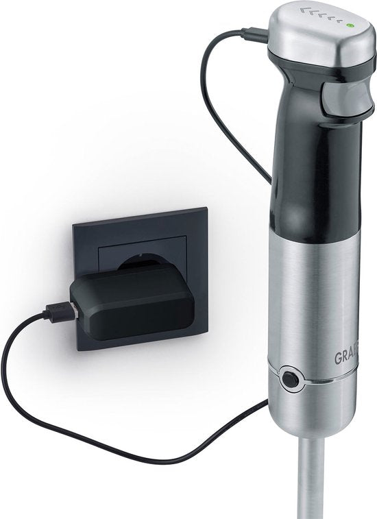 Graef HB82EU blender Mixeur plongeant 200 W Noir, acier inoxydable