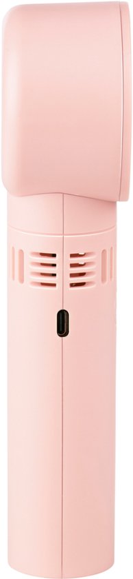 Mini ventilateur sans pales Lifetime Air, 3 vitesses – Ventilateur de bureau rechargeable par USB – Ventilateur de table portable – Mini ventilateur de voyage – Ventilateur sur pied compact – Rose
