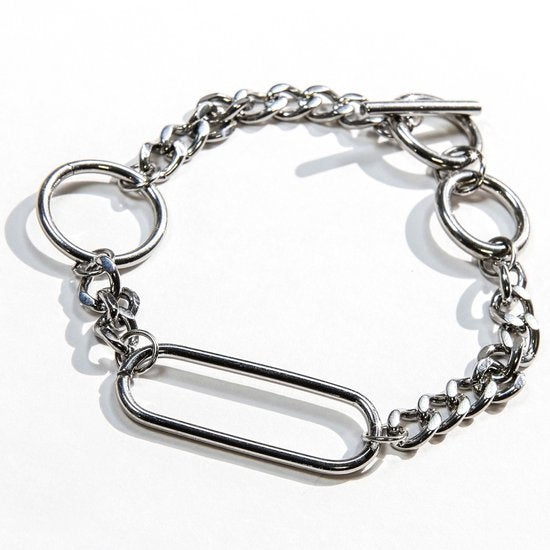 Laura Ferini Ladies Bracelet Solo Tua Silver - Bracelet à maillons en argent - plaqué or blanc 18K - Bijoux - Accessoires - Bijoux - Bracelet pour femmes