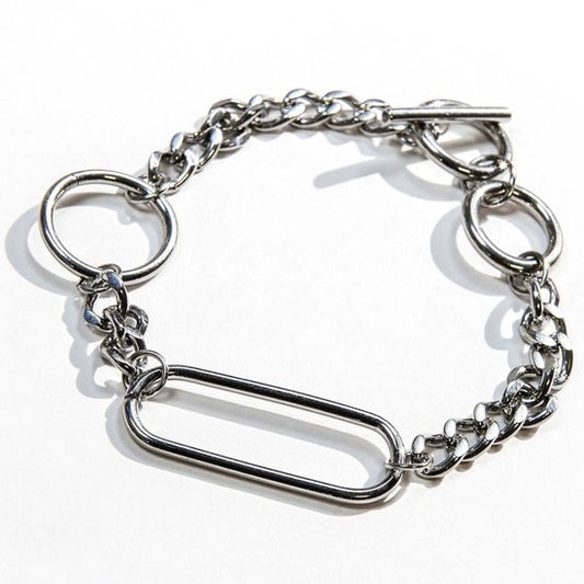 Laura Ferini Ladies Bracelet Solo Tua Silver - Bracelet à maillons en argent - plaqué or blanc 18K - Bijoux - Accessoires - Bijoux - Bracelet pour femmes