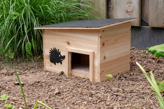 Lifetime Garden Hedgehog House Wood - FSC 100% - Maison pour hérisson - Maison pour cochon d'Inde - Bois
