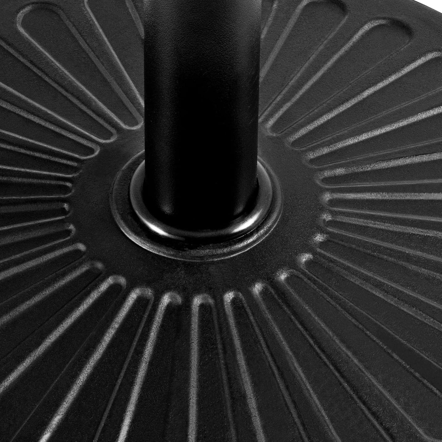 Pied de parasol rond Yaheetech - 10 kg - Ø 44,5 cm - pour mâts de parasol de 38/48 mm