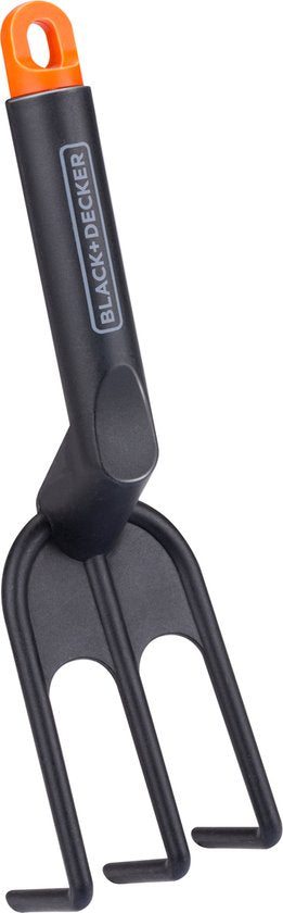 BLACK+DECKER Râteau à main - Poignée ergonomique - Robuste et flexible - Noir