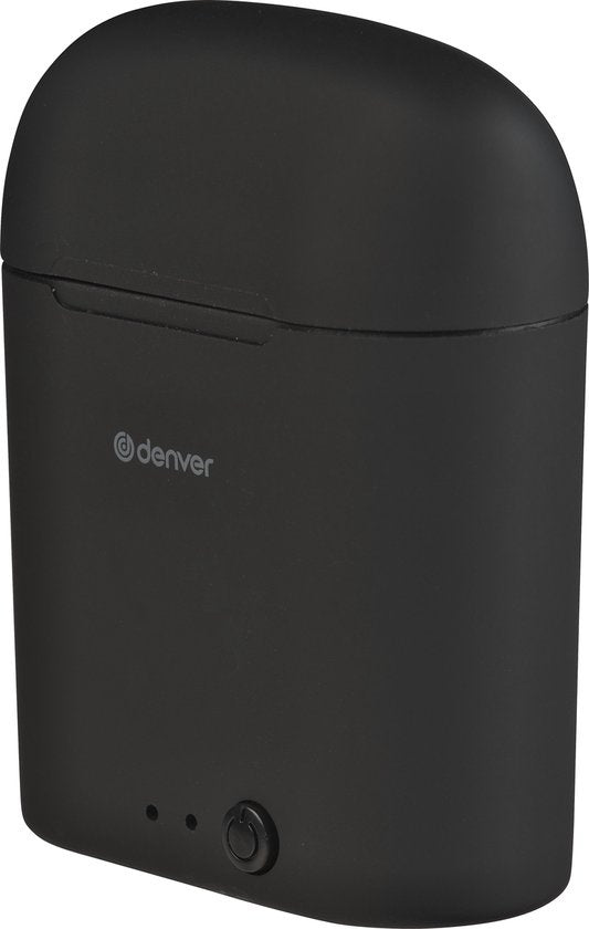 Denver TWE-46 - Ecouteurs - Sans fil - Ecouteurs sans fil - Bluetooth - avec étui de chargement - mains libres - sport - casque - intra-auriculaire - Bluetooth 5.0 - Noir