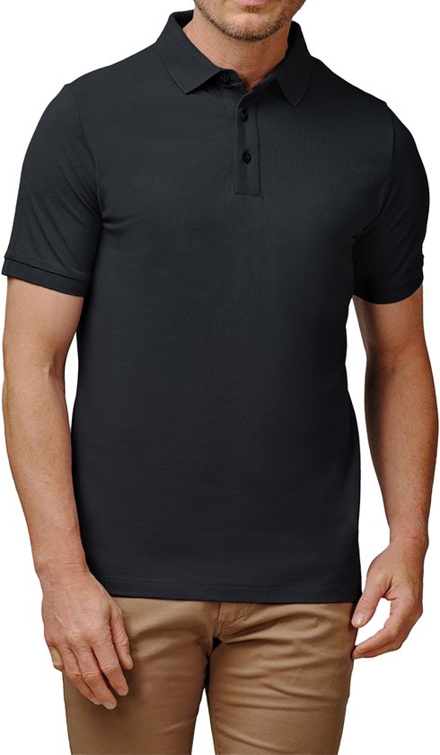 Bamboo Elements - Polo Homme - Gris anthracite L - Polo Homme - Manches courtes - Tissu piqué - T Shirt Homme - Bamboo