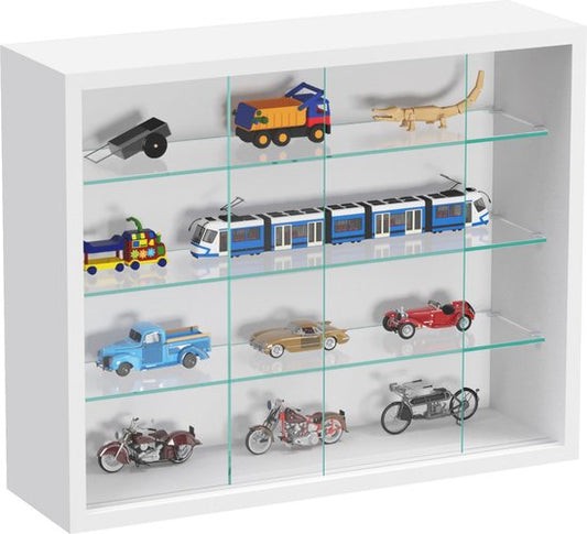 Vitrine debout vitrine murale suspendue - portes coulissantes - 50 x 40 x 13 cm