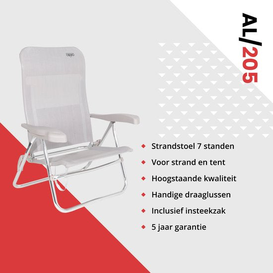 Crespo - Chaise de plage - AL/205 - Beige