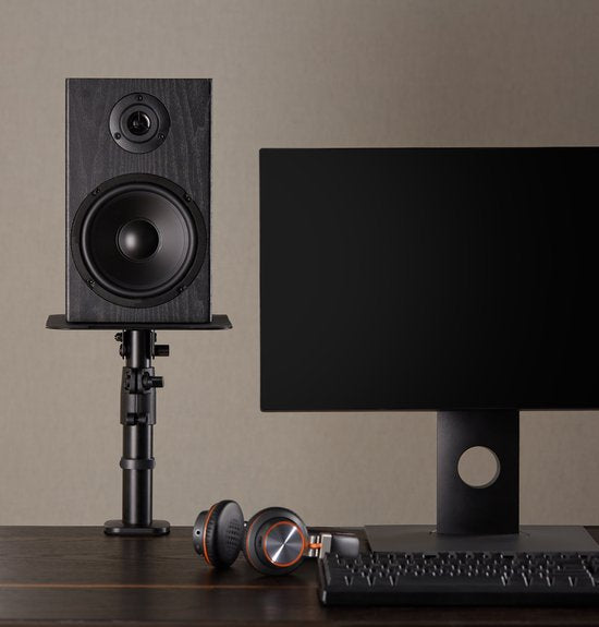 Support de haut-parleur bureau - support pour boîtes - haut-parleurs bureau en hauteur - support de haut-parleur - set de 2 pièces