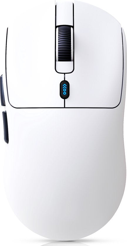 Fuegobird T68 - Souris de jeu sans fil 2.4G - 12000DPI - PAW3311 - FPS/MOBA/MMO - Souris de jeu - Ultra légère - Blanche