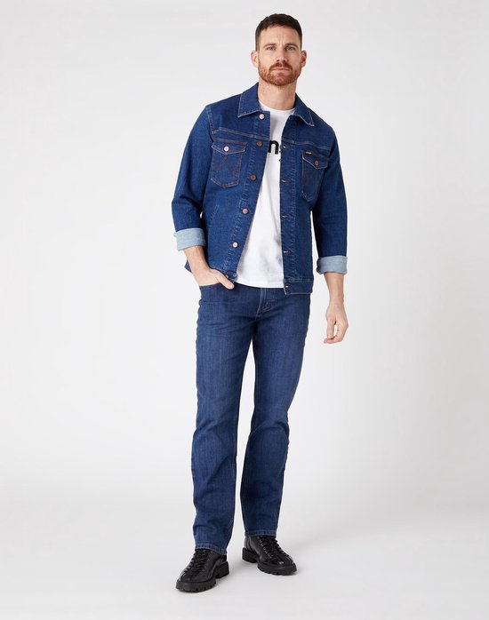 Wrangler JEANS STRAIGHT DARK STONE hommes taille 34 X 30