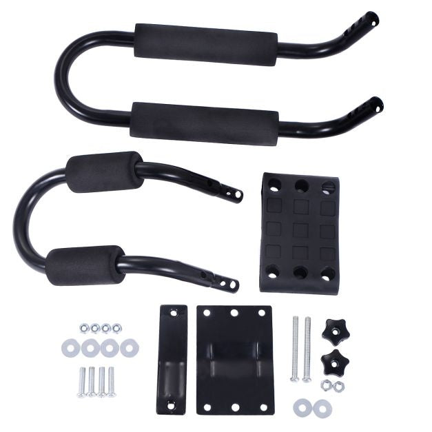 Coast 4 x Kayak Carrier Boat Holder Universal for car roof racks, including 4 all-purpose straps