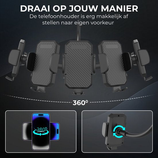 Supports de téléphone Podec Support de téléphone à ventouse pour voiture Support de téléphone GSM pour fenêtre ou tableau de bord