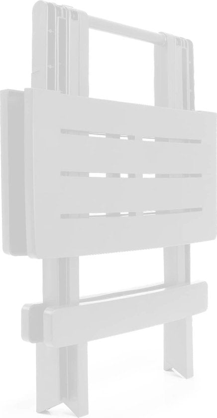 Table pliante Pro Garden / table de camping en plastique 45 x 43 x 50 cm, blanche