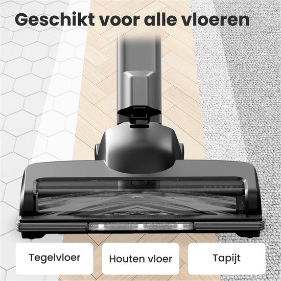 Auronic Stick hoover Cordless - Stick hoover autoportant - Sans sac - 220W - Aspirateur - Gris