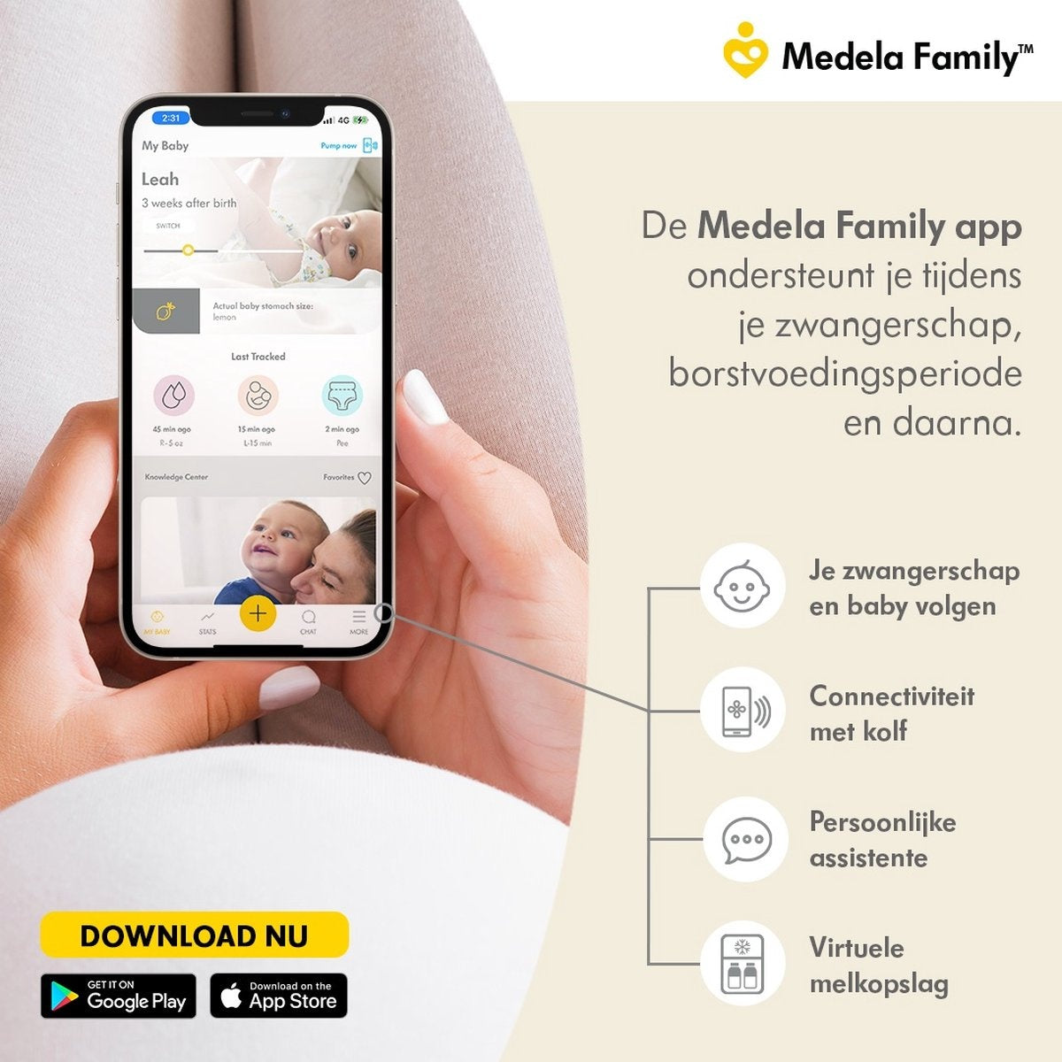 Medela Swing Maxi Borstkolf Kolfapparaat NIEUW Dubbele elektrische kolf - Oplaadbare accu - USB lader