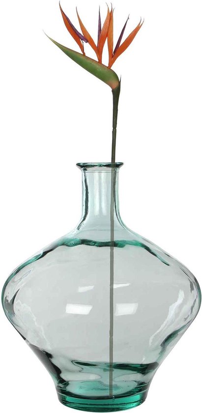 Mica Decorations Vase bouteille Kyara - H46 x Ø38 cm - Verre recyclé - Transparent