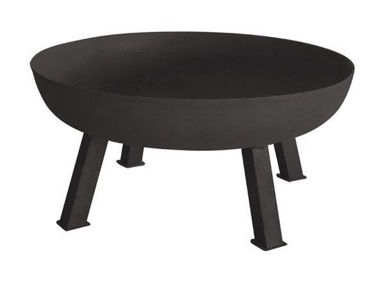 Perel Bol à feu, avec 3 pieds robustes, rond, 41,5 x Ø 100 cm, fonte, noir
