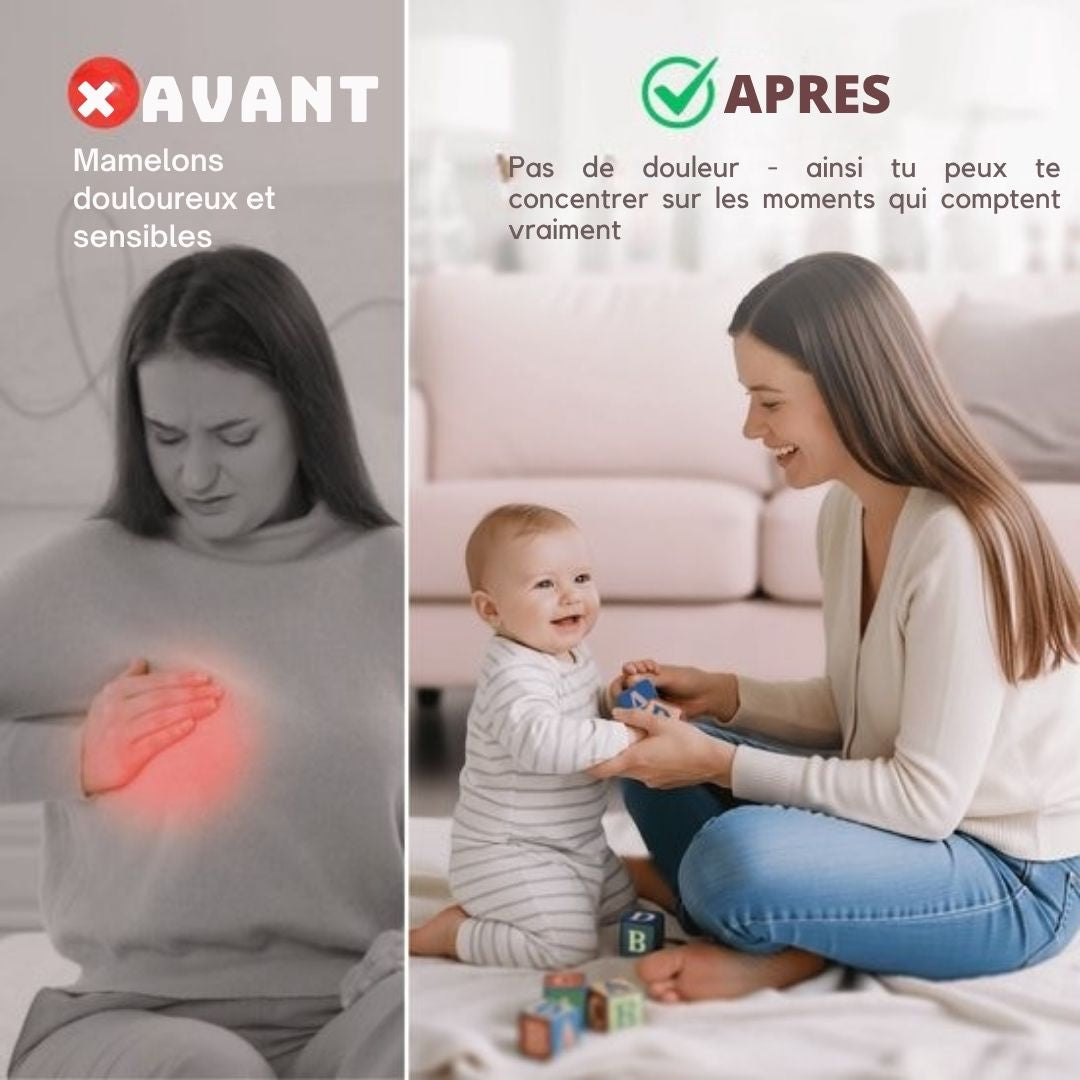 Bonnets d'allaitement Vulpes Goods® - Argent pur 999 - Hypoallergénique et réutilisable - Protège-mamelons pour l'allaitement - Taille M - Etui de rangement inclus - argent